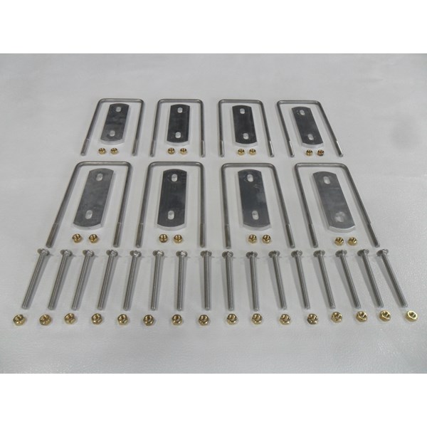 Large Carpeted Pontoon Guide Hardware