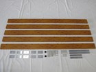 8' Aluminum Bench Panel-Wood Grain (5)