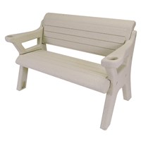 6' PEBBLE BEACH WAVE DOCK BENCH