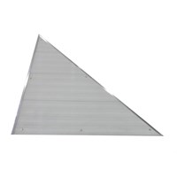 Left Triangle Corner Aluminum-White
