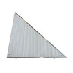 Right Triangle Corner Aluminum-White