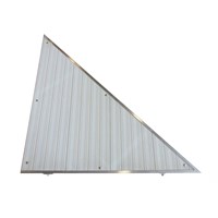 Right Triangle Corner Aluminum-White