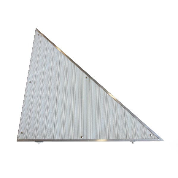 Right Triangle Corner Aluminum-White