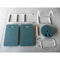 OTTER ISLAND SWIM RAFT SEAT/TABLE/LADDER-GREEN