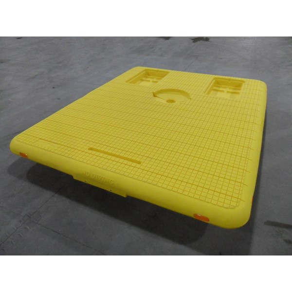 8'X10' Yellow Otter Swim Raft Base