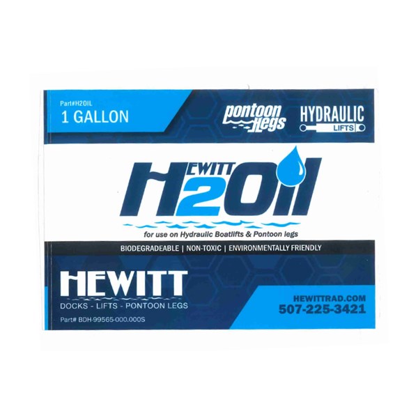 HYDRAULIC LIFT OIL JUG LABEL