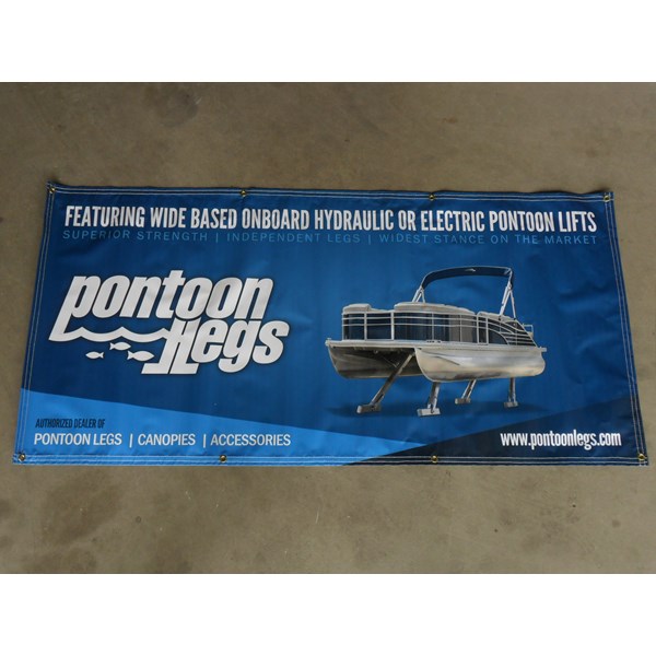 Pontoon Legs Vinyl Banner