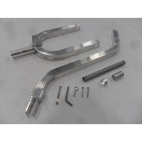 4' SWIVEL WHEEL FORK & TONGUE