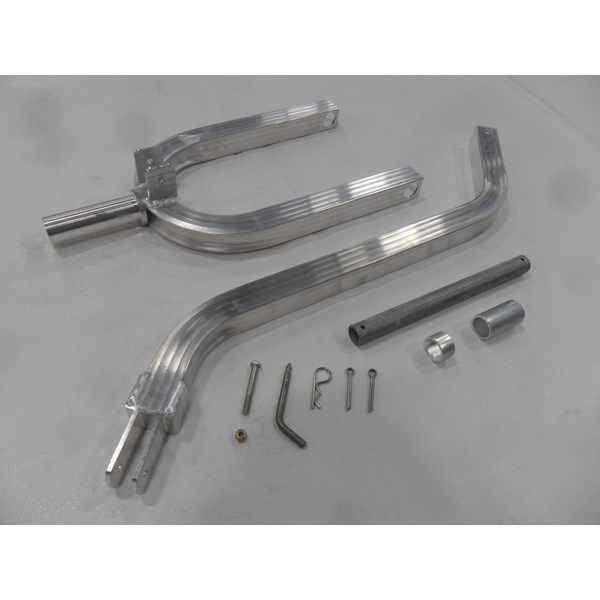 4' Swivel Wheel Fork & Tongue