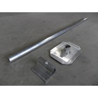 5' Aluminum Stand, Mount And Plate