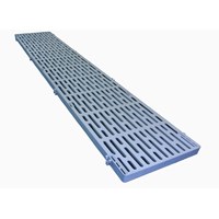 1'X5' DECKING PANEL-THRUFLOW GRAY