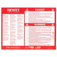 HYD PUMP BOX DANGER STICKER