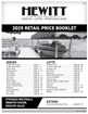 Hewitt Retail Pricing (Each)