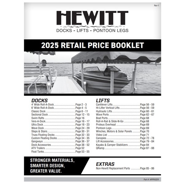 Hewitt Retail Pricing (Each)